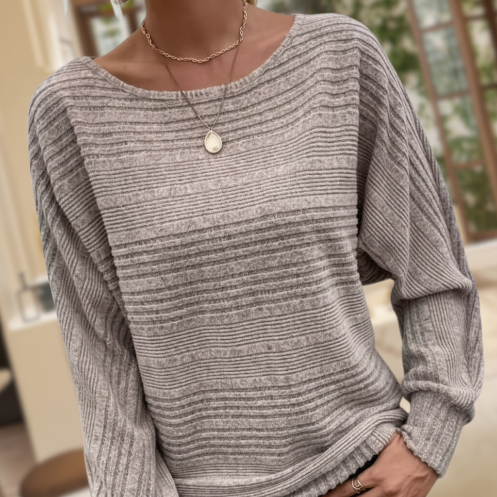 Gestreifter Damenpullover - Lara