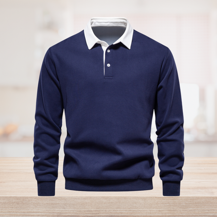 Trendi Férfi Polo Pulóver - James