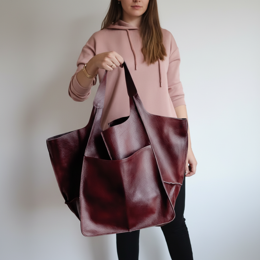 Große Vegane Ledertasche - FlexiCarry