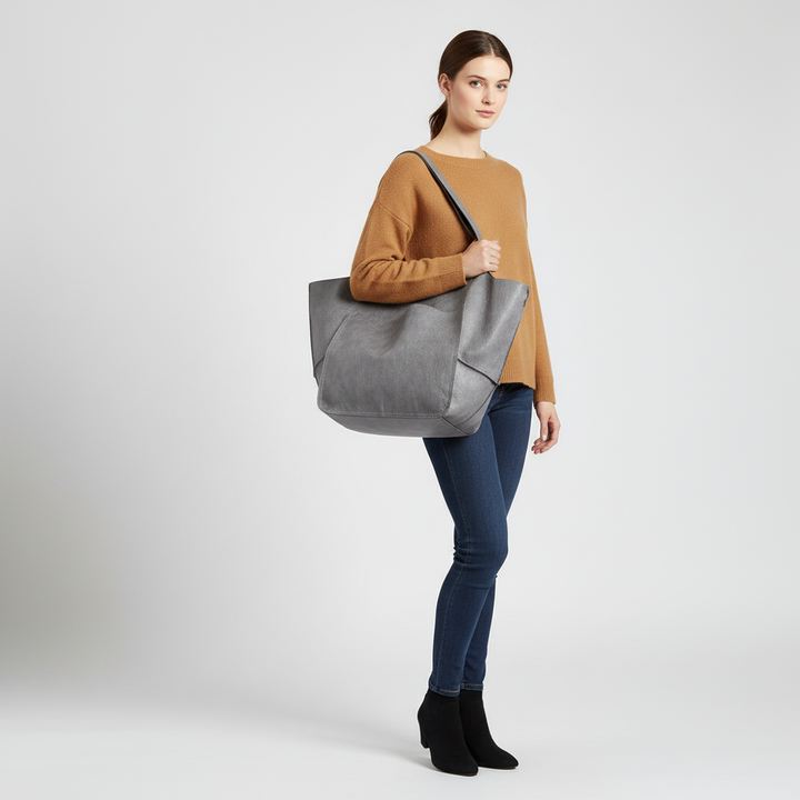 Große Vegane Ledertasche - FlexiCarry