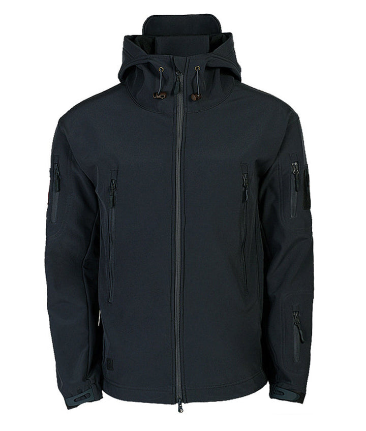 Férfi Softshell Kabát Kapucnival - Titan