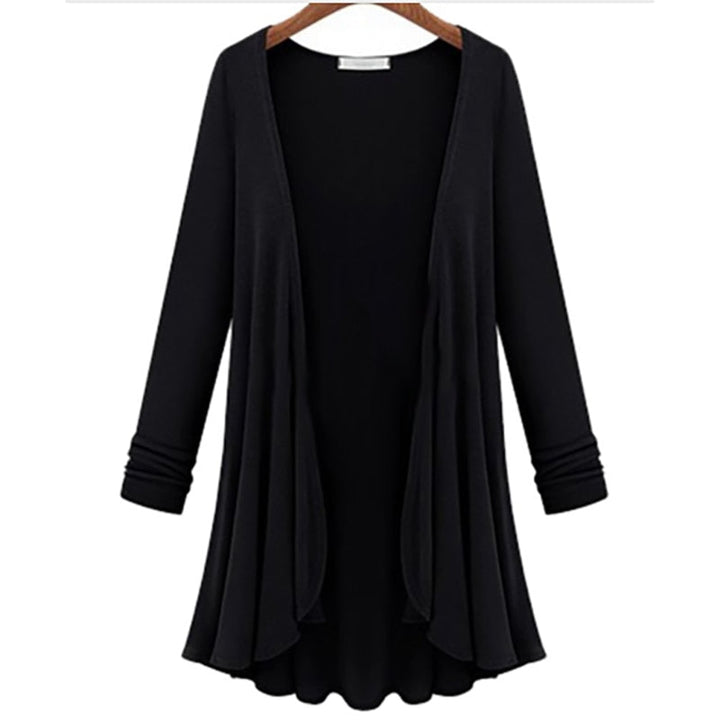 Női kardigán fodrokkal – Őszi varázslat Elena