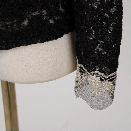 Női blúz őszi hímzett csipkével – Elisabeth