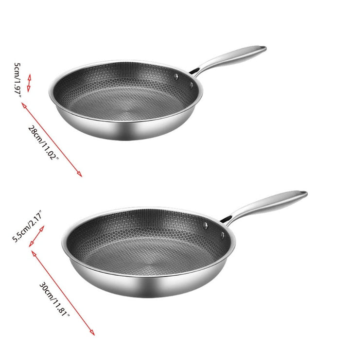 Karcolásálló rozsdamentes acél serpenyő nem tapadós bevonattal - ProCook Elite