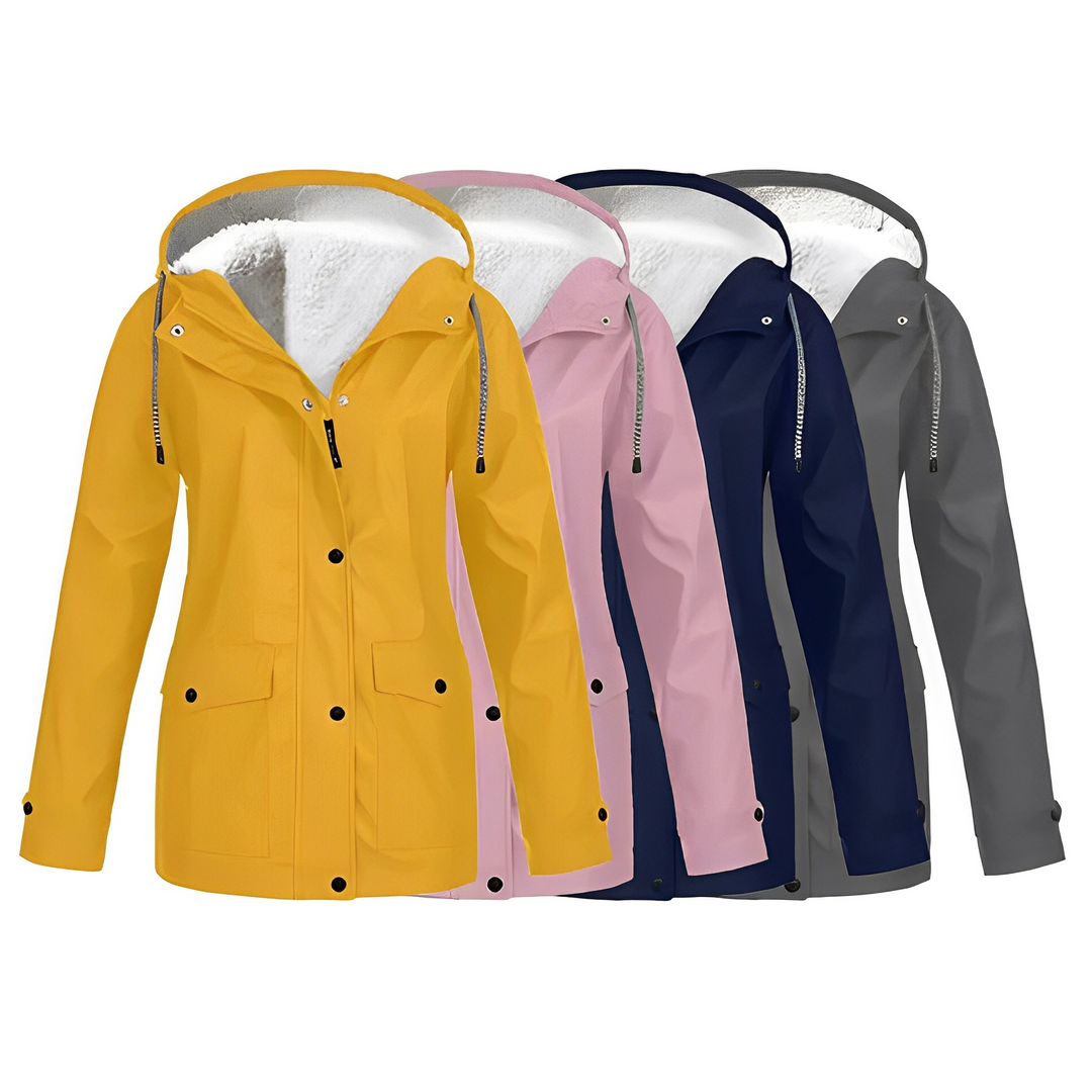 Fleece bélelt női esőkabát - WarmWarder