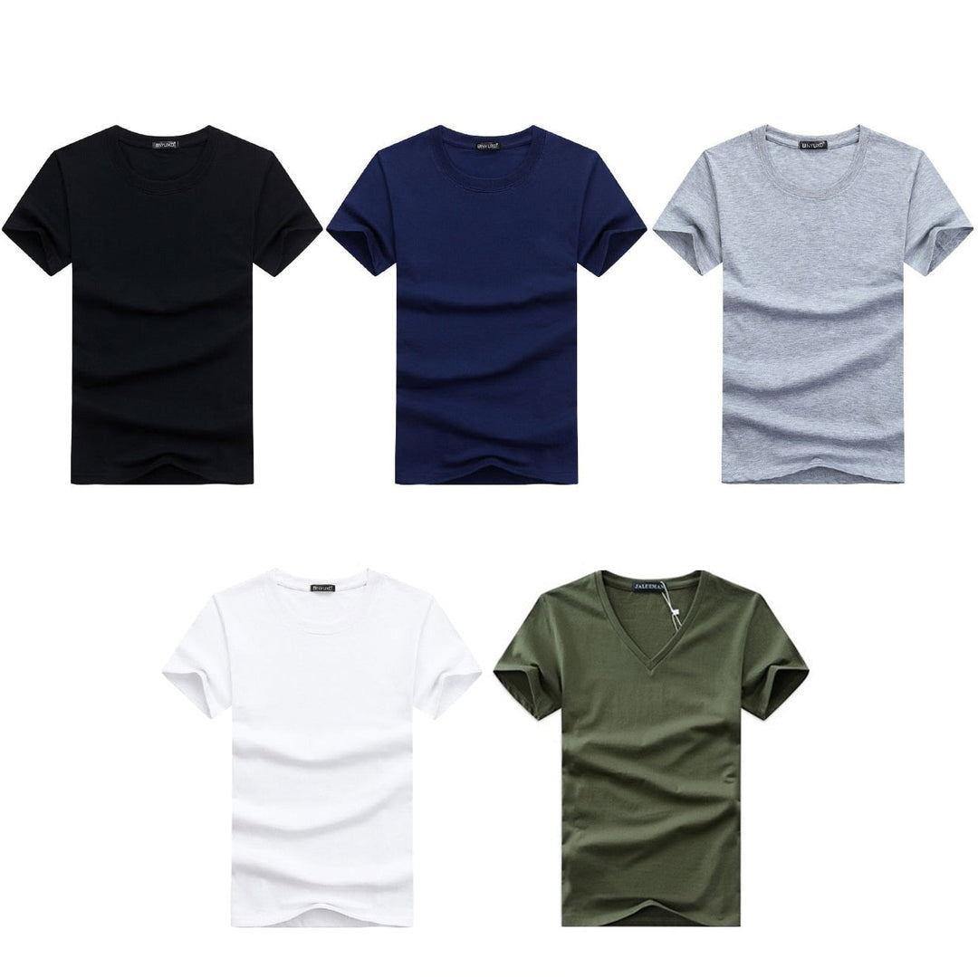 Slim Fit V-nyakú póló férfiaknak 1+1 INGYEN – Kényelmes & Mindennapi viselet – Jonas