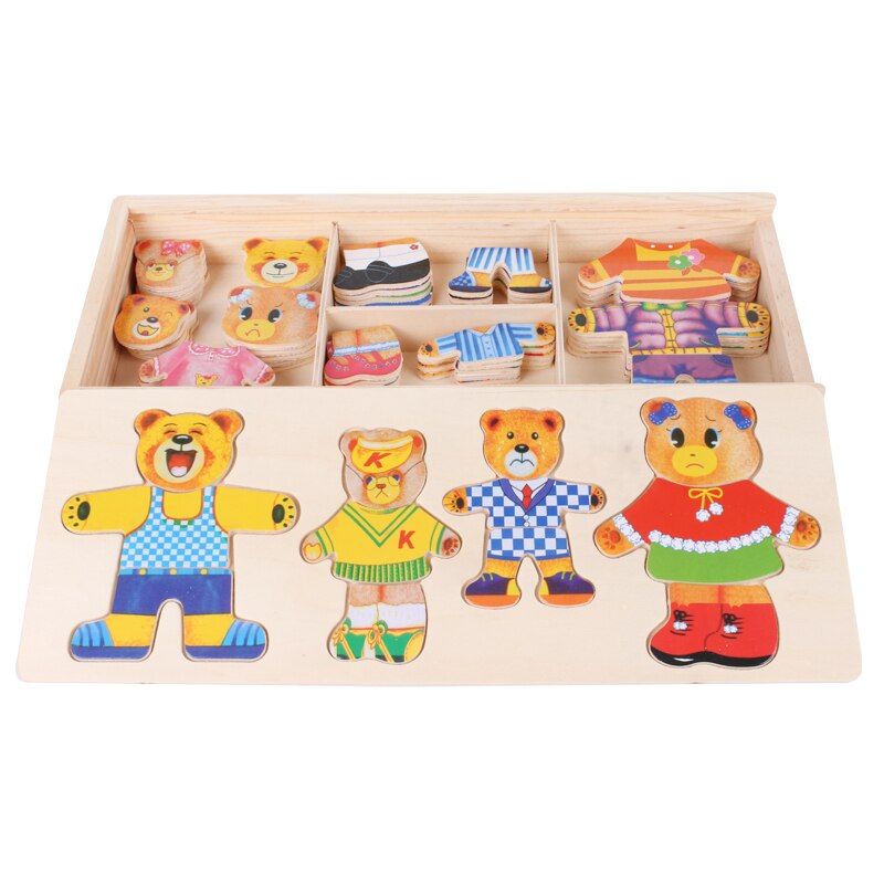 Fából készült kirakós játék - DressUp Max