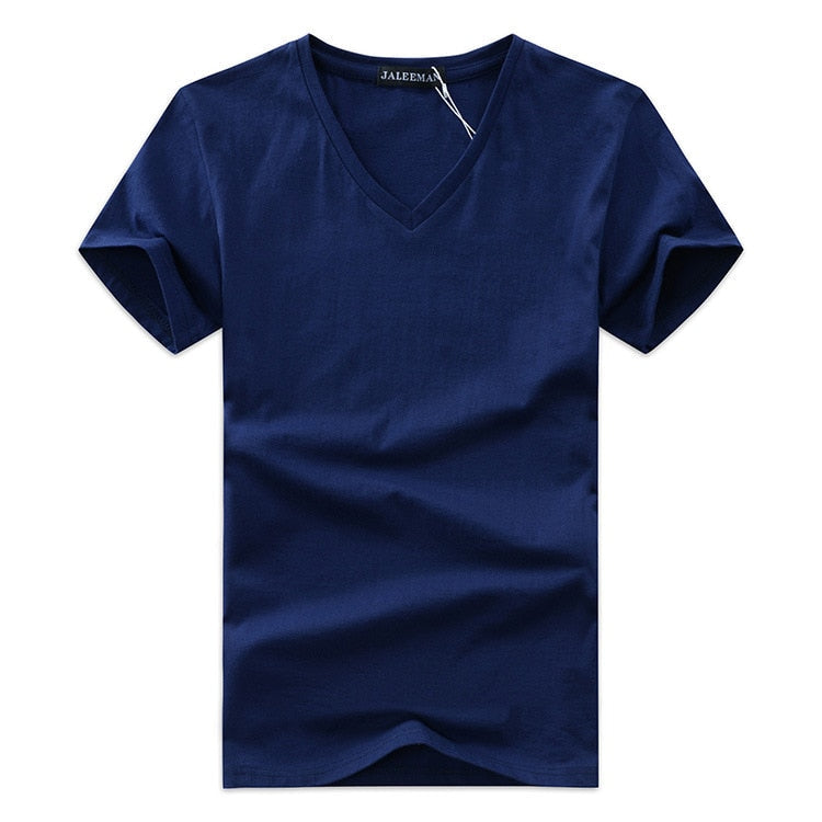 Slim Fit V-nyakú póló férfiaknak 1+1 INGYEN – Kényelmes & Mindennapi viselet – Jonas