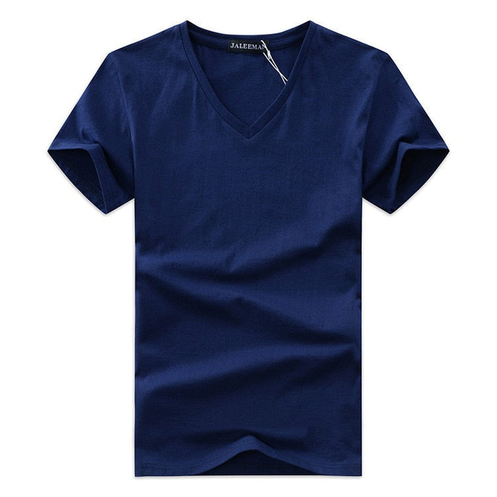 Slim Fit V-nyakú póló férfiaknak 1+1 INGYEN – Kényelmes & Mindennapi viselet – Jonas
