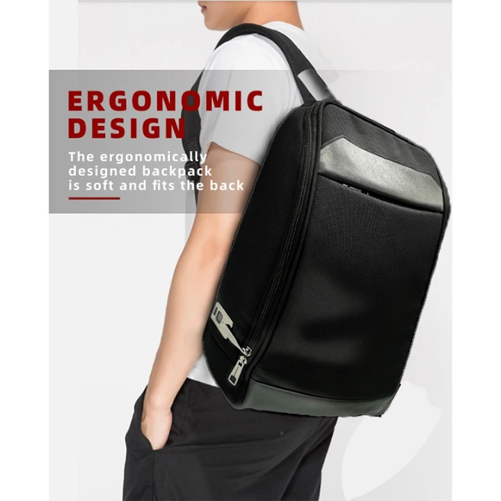 Okos ujjlenyomat-záras üzleti utazó hátizsák – Lopásgátló USB töltő kialakítással