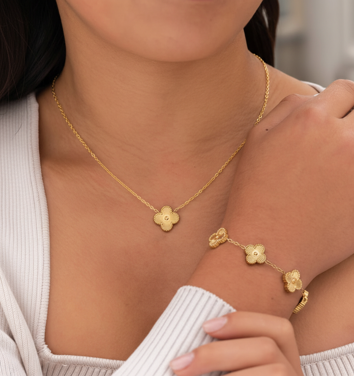 Halskette Und Ohrringe - LuckJewelry 