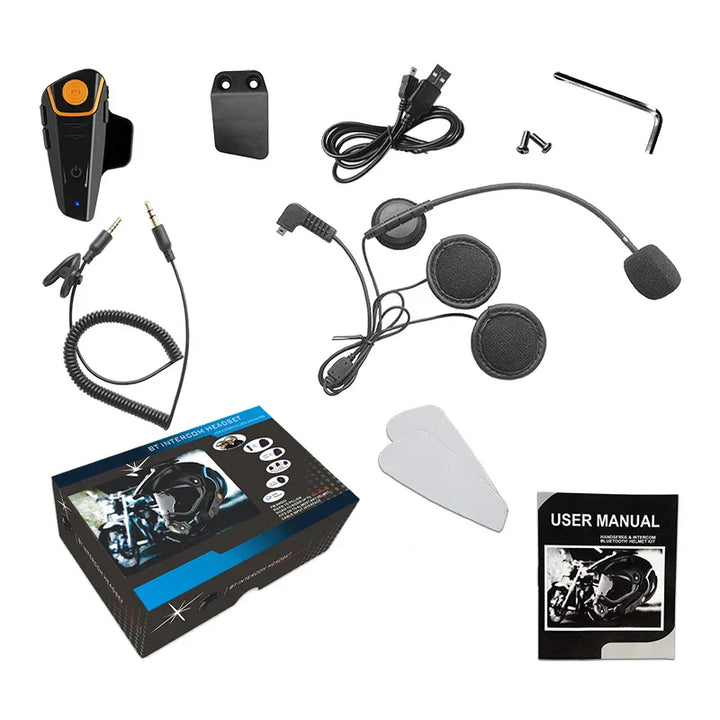 Vízálló Bluetooth Motorkerékpár Intercom FM-mel és 1000M Hatótávolsággal – RoadLink
