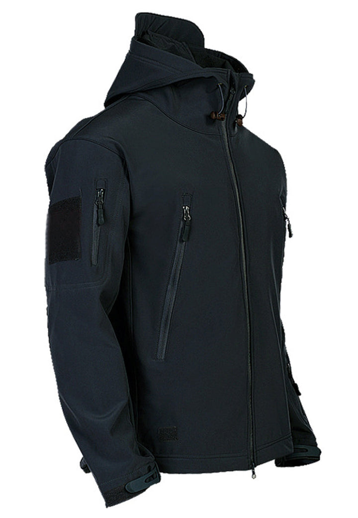 Férfi Softshell Kabát Kapucnival - Titan