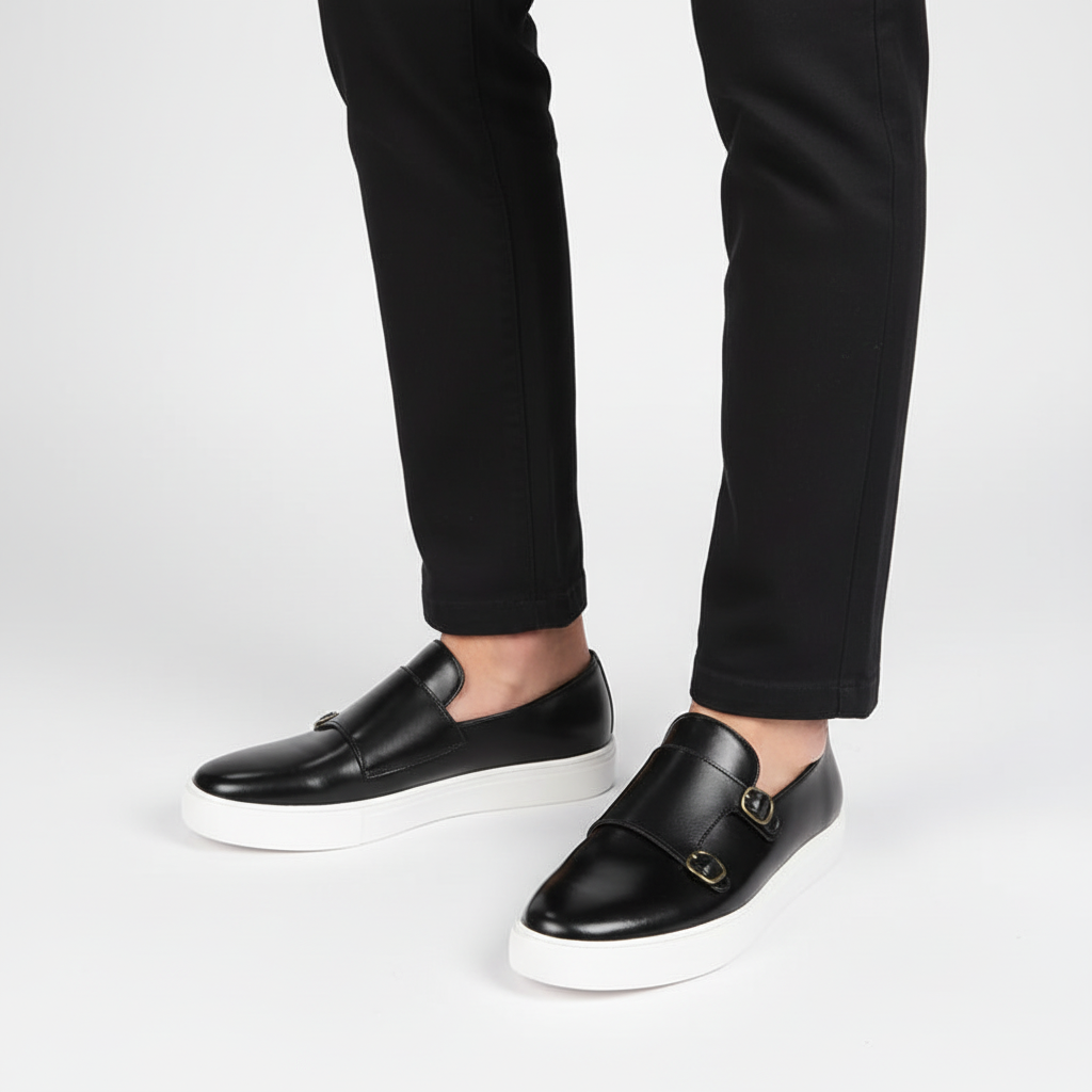 Herrenlederschuh Mit Schnallen - Glenn