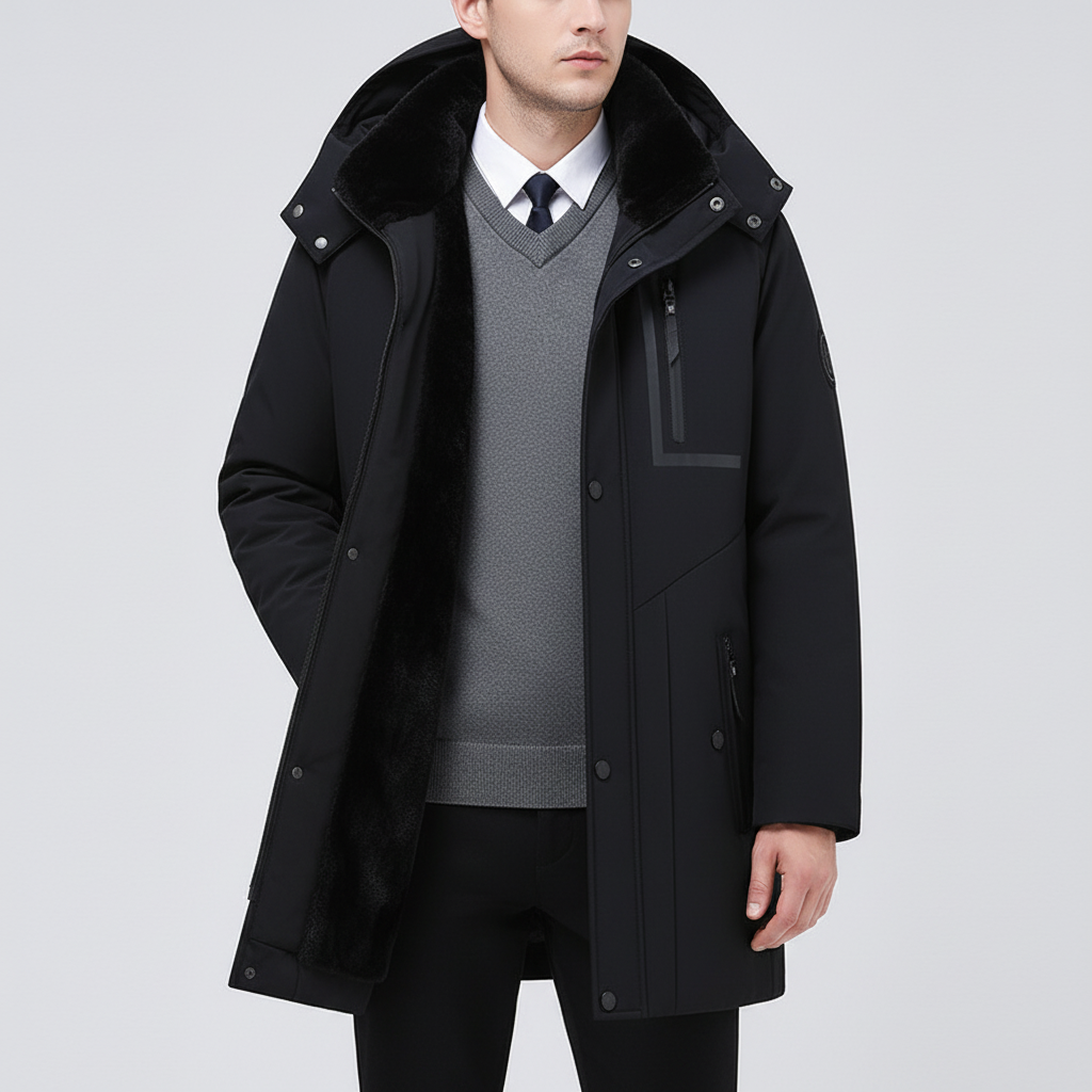 Herrenparka Mit Abnehmbarer Kapuze - Lawrence