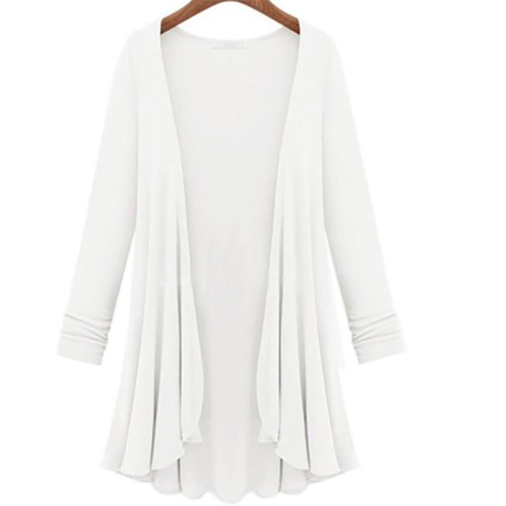 Női kardigán fodrokkal – Őszi varázslat Elena