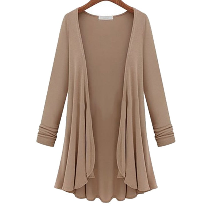 Női kardigán fodrokkal – Őszi varázslat Elena