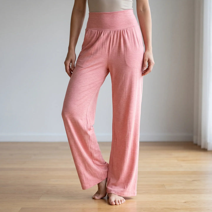 High-Waisted Wide-Leg Yoga Trousers - Sheryl
