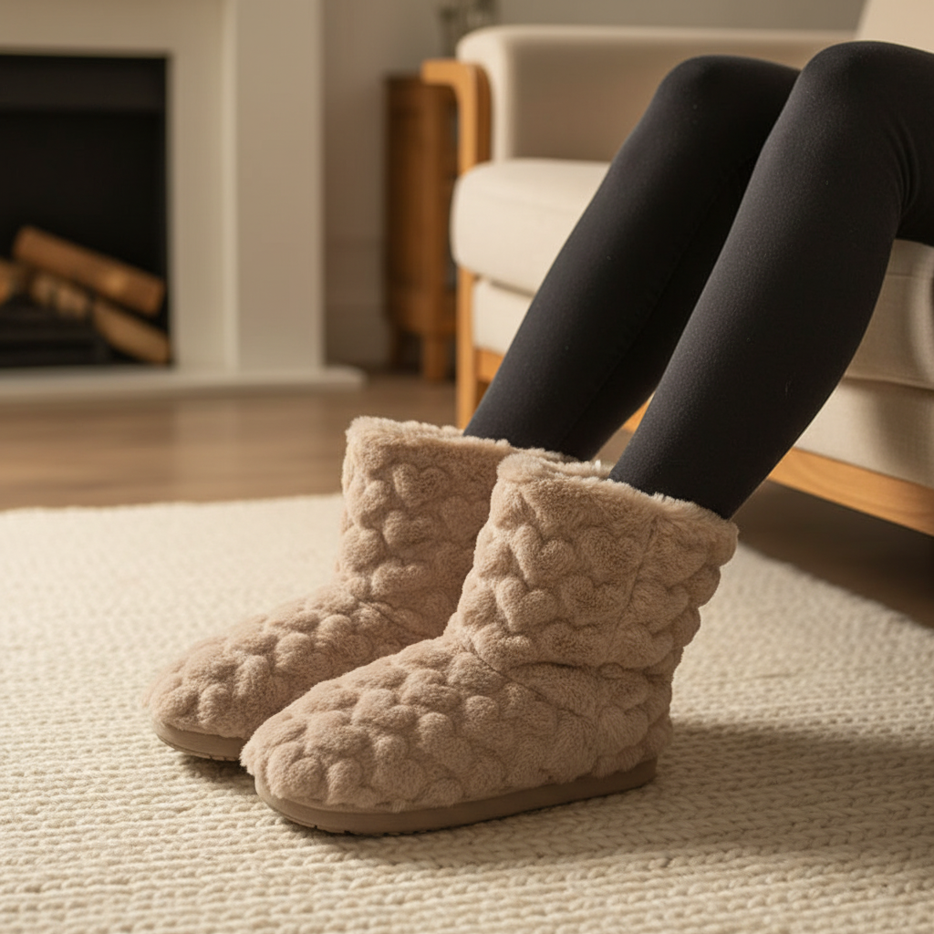 Hoch Geschnittener Hausschuh - FluffBoot