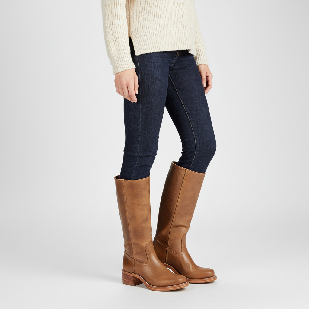 Hochschaft Lederstiefel - Serena