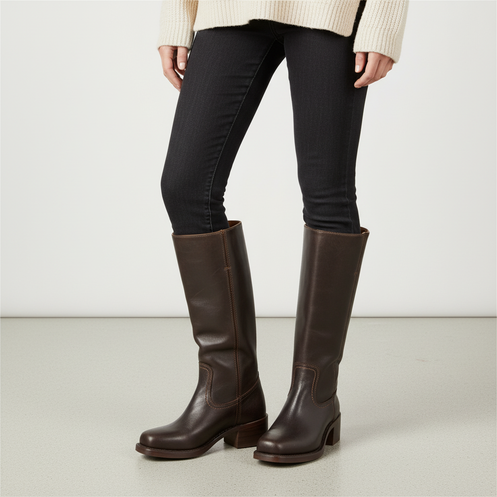 Hochschaft Lederstiefel - Serena