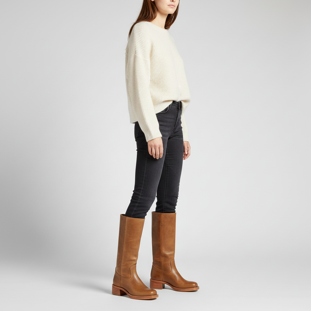 Hochschaft Lederstiefel - Serena