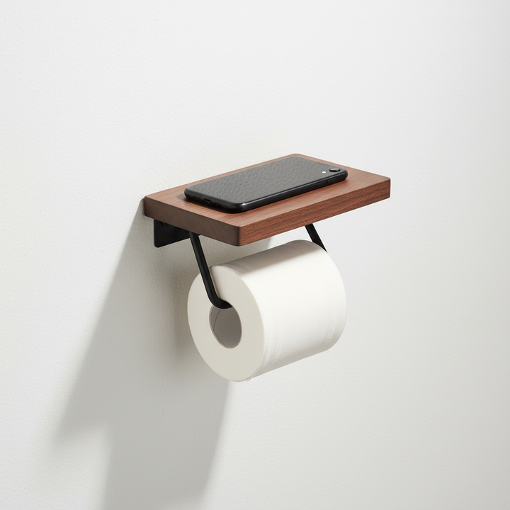 Industrieller Metallpapierhalter - WoodlyKeep