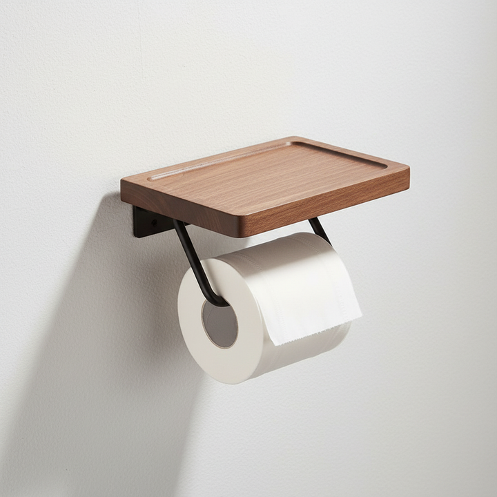 Industrieller Metallpapierhalter - WoodlyKeep