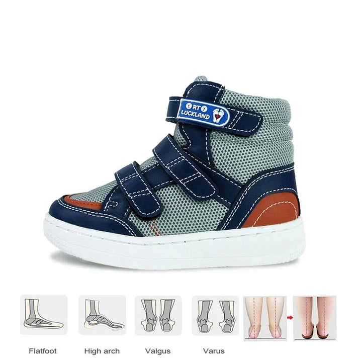 Gyermek ortopéd bőrcipők tépőzárral - Milo