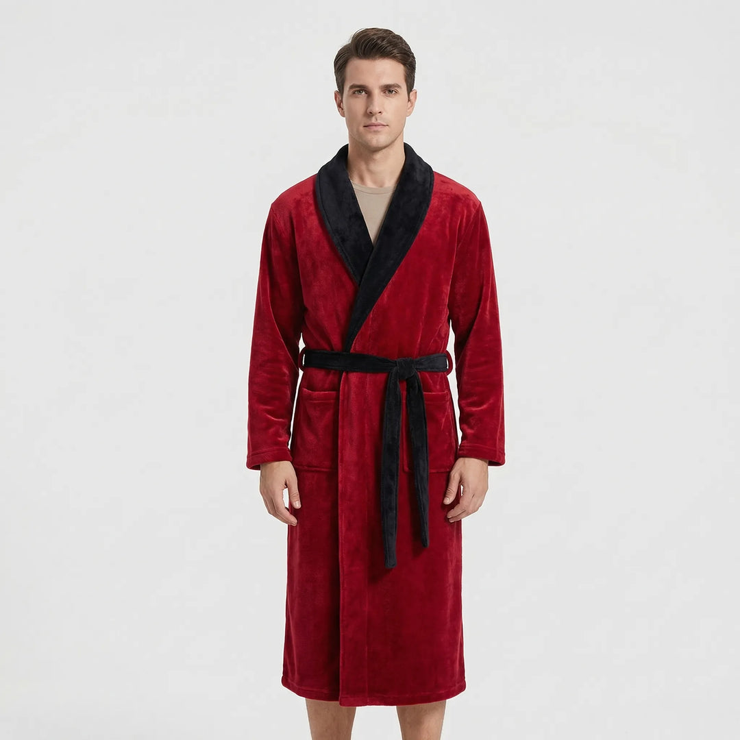 Kimono-Style Belted Bath Robe - Mario
