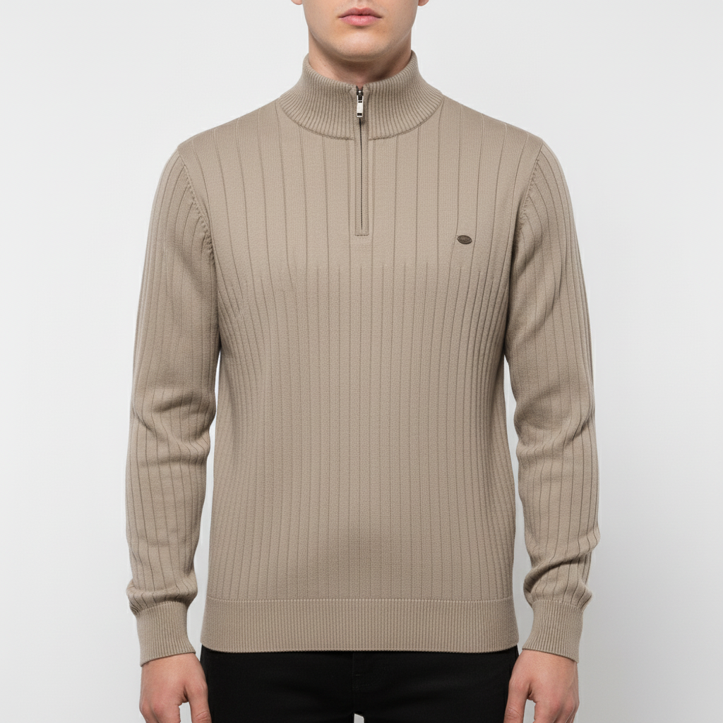 Klassischer Pullover Mit Reißverschluss - Finn