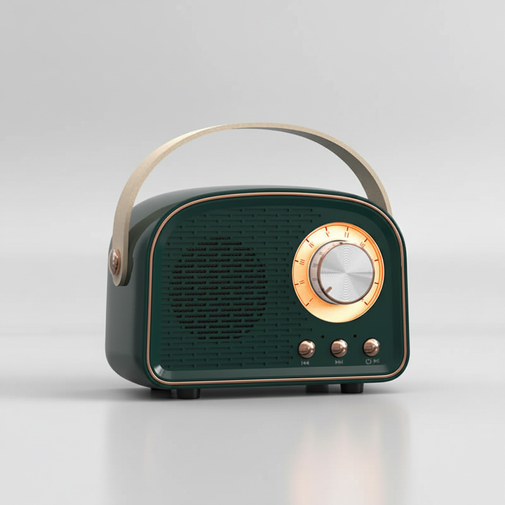 Kompakte Retro Bluetooth Lautsprecher - TuneHaven