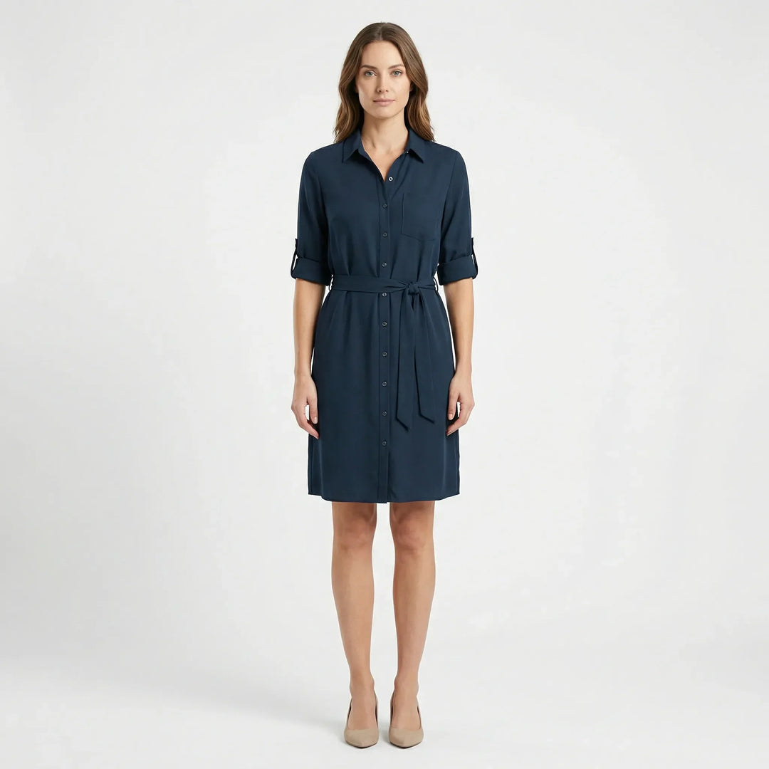 Kragenhemdkleid Mit Taille - Delia