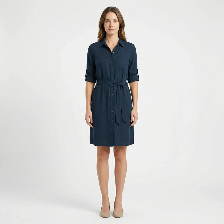 Kragenhemdkleid Mit Taille - Delia