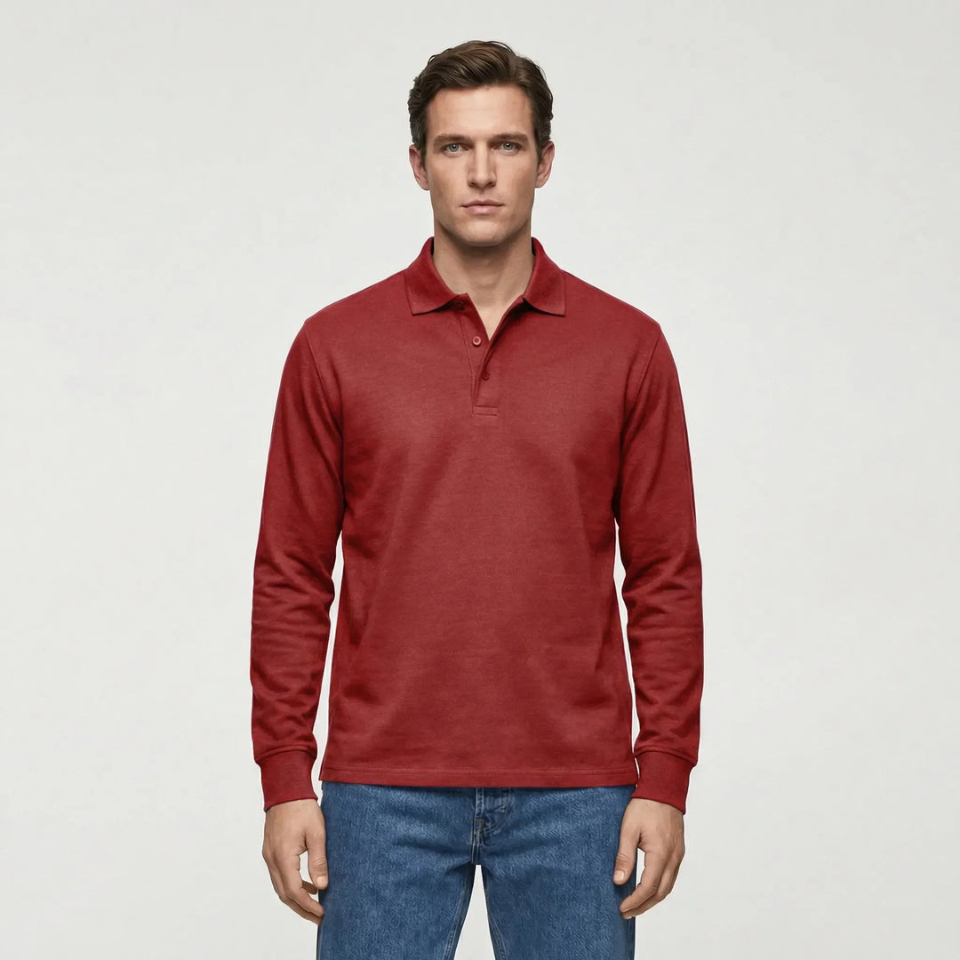 Langarm Polo Shirt Stil - Ilias