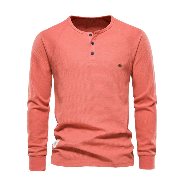 Langarmshirt Mit Knopfleiste - Giuseppe