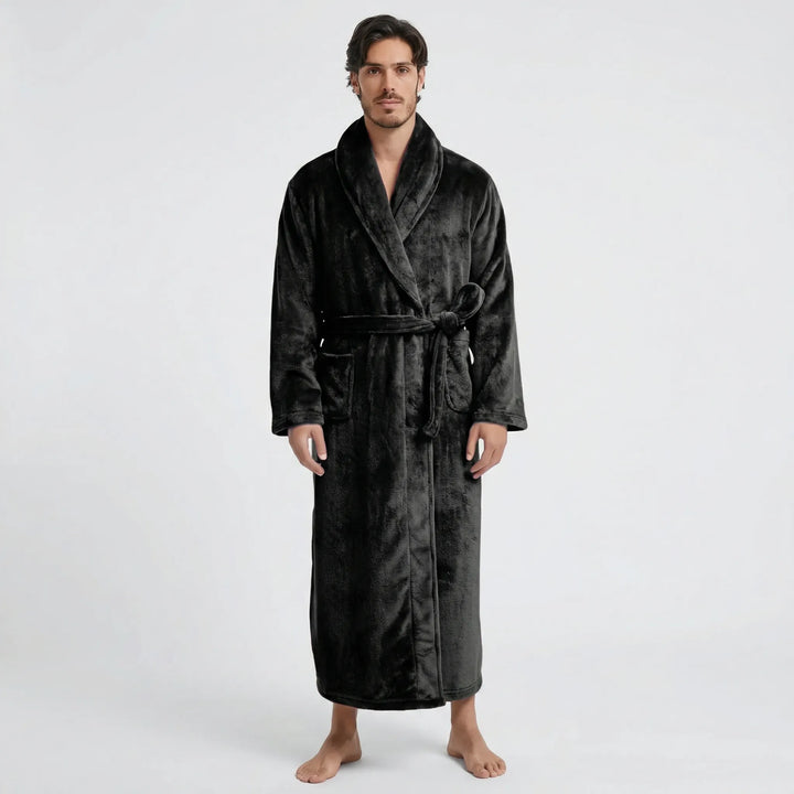 Langer Herren-Bademantel Mit Gürtel - Morris