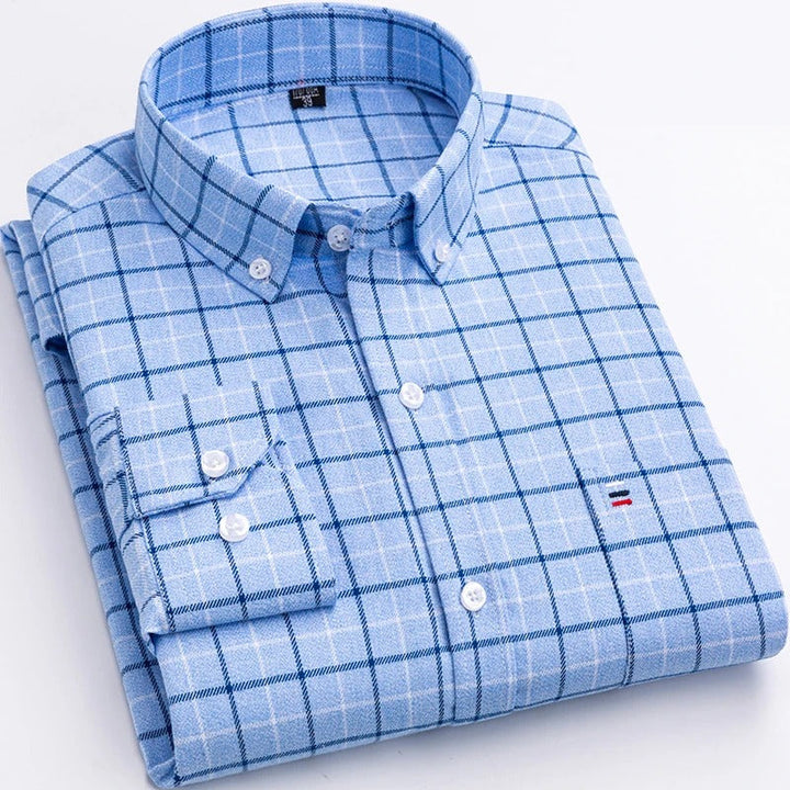 Long-Sleeve Shirt With A Classic Check Pattern - Alejandro