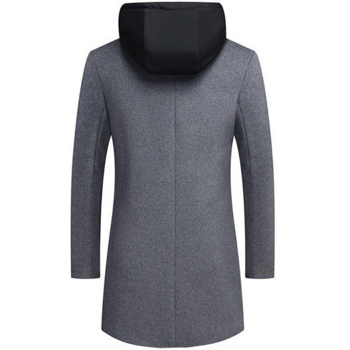 Long Line Hooded Men's Coat - Hugo