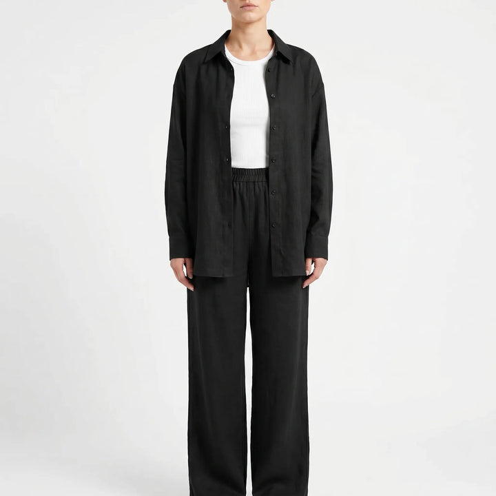 Loose Fit Two Piece Trouser Set - Desiree