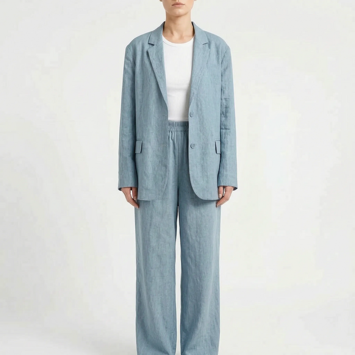 Loose Fit Two Piece Trouser Set - Desiree