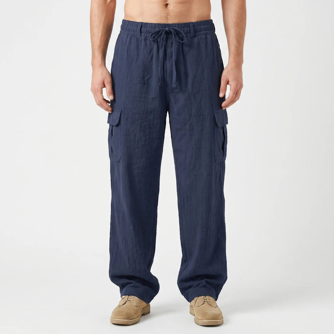 Loose Straight Leg Cargo Trousers -  Otis