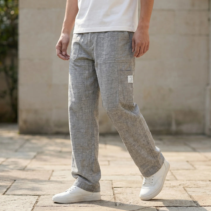 Loose Straight Leg Trousers -  Neal