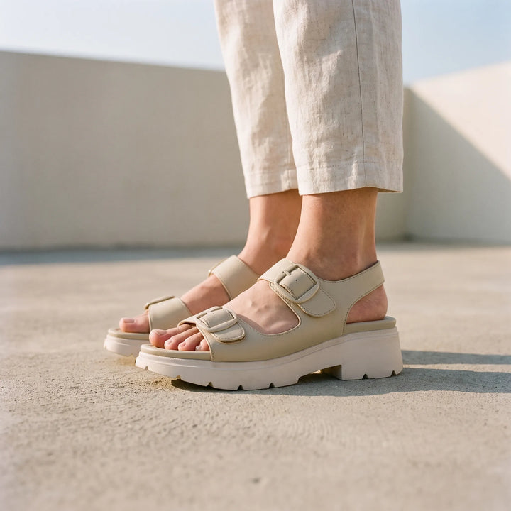 Magas Talpú Platform Szandál - Renee