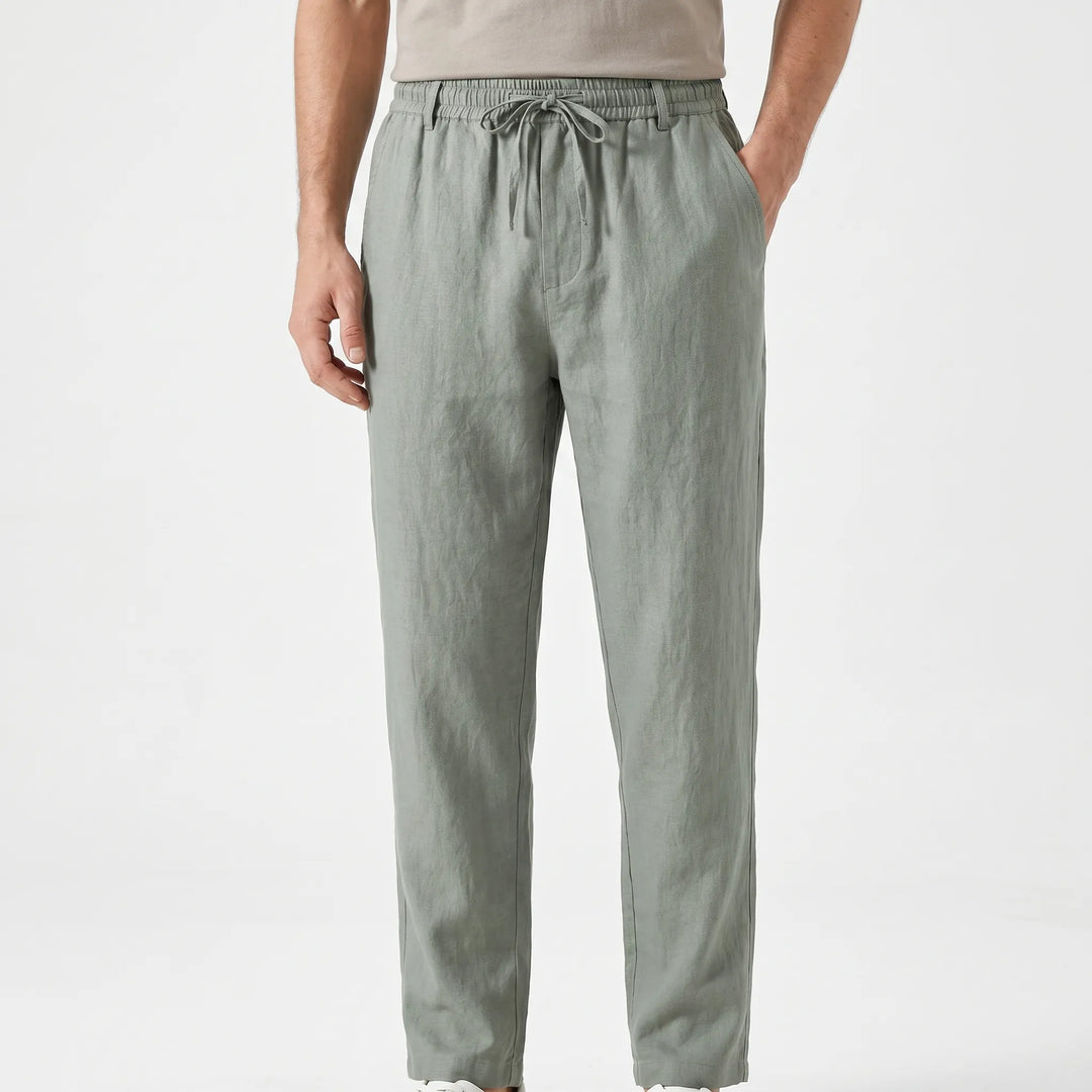 Men's Casual Linen Trousers -  Elias
