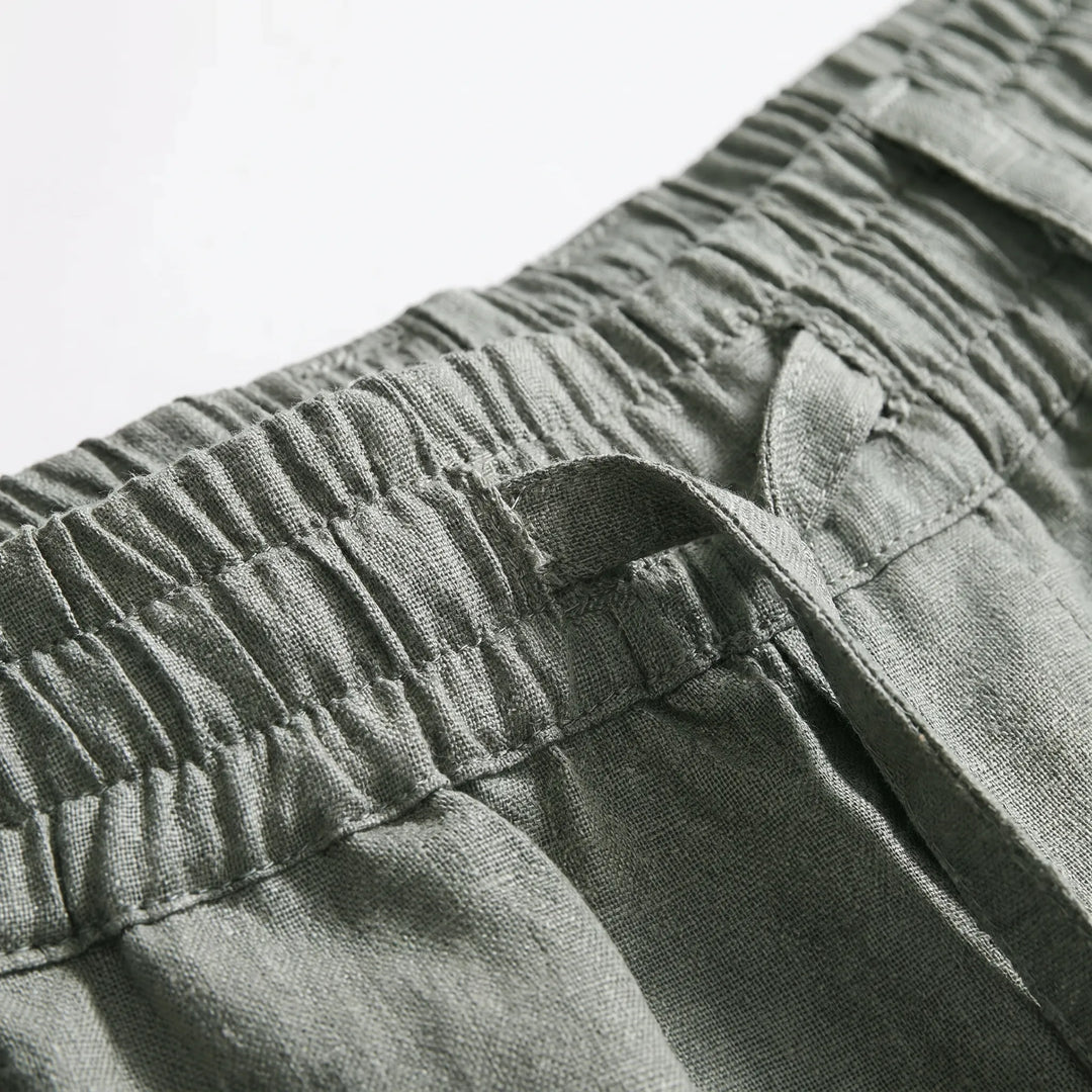 Men's Casual Linen Trousers -  Elias