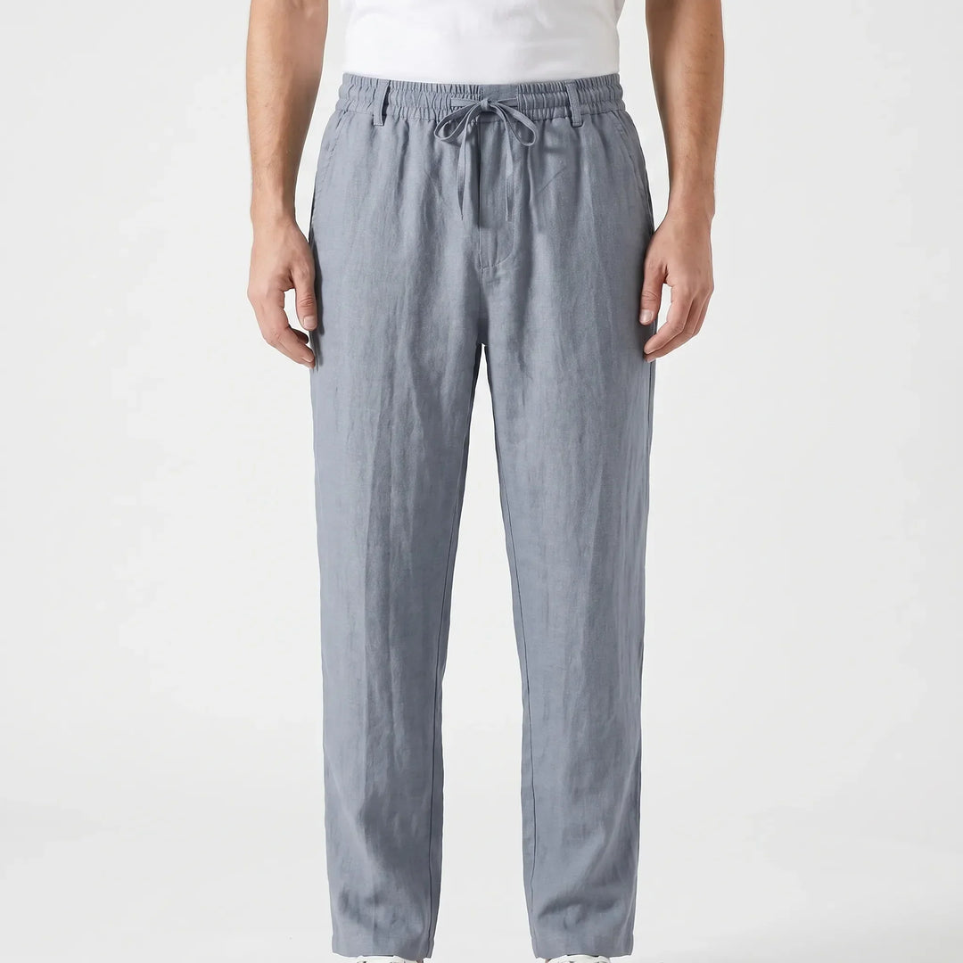 Men's Casual Linen Trousers -  Elias