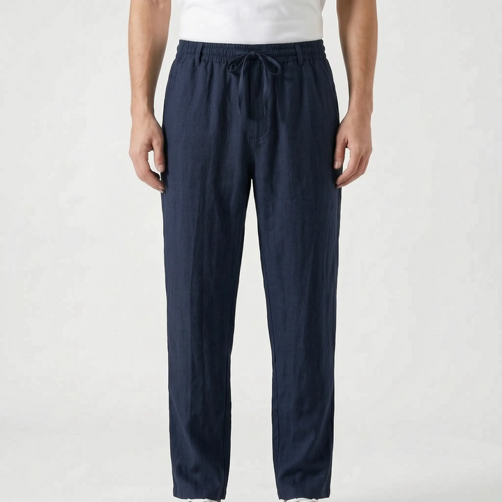 Men's Casual Linen Trousers -  Elias