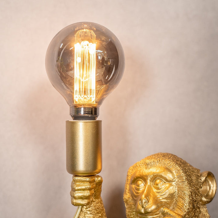 Luxus Arany Majom Asztali Lámpa - GoldenChimp