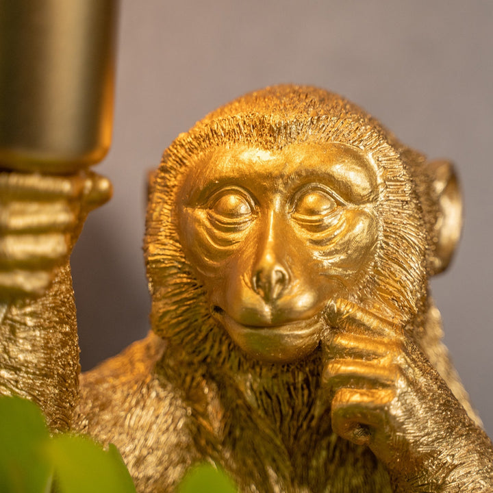Luxus Arany Majom Asztali Lámpa - GoldenChimp